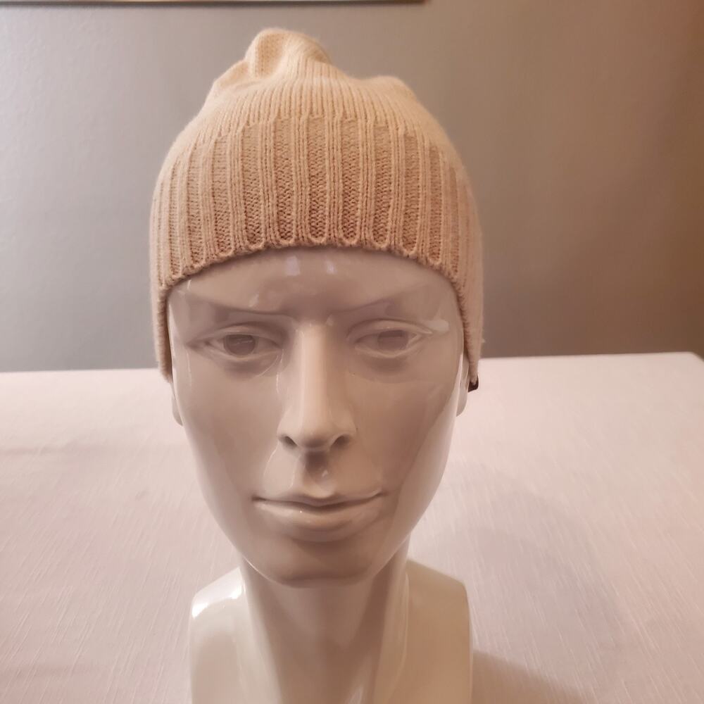 Frye Womens Cream Ivory Cable Knit Beanie Hat Soft Winter Skull Cap One Size OS